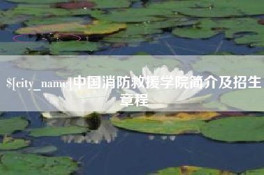 衡阳中国消防救援学院简介及招生章程
