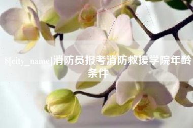 衡阳消防员报考消防救援学院年龄条件