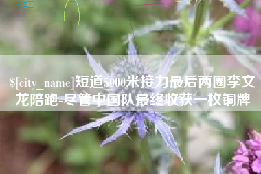 衡阳短道5000米接力最后两圈李文龙陪跑-尽管中国队最终收获一枚铜牌