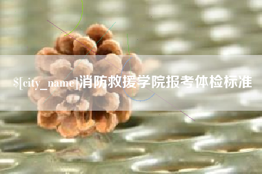 衡阳消防救援学院报考体检标准