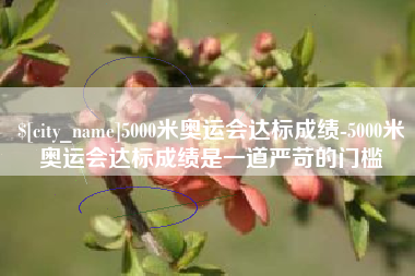 衡阳5000米奥运会达标成绩-5000米奥运会达标成绩是一道严苛的门槛