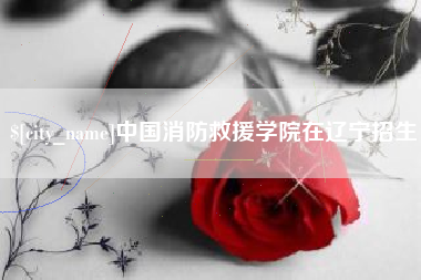 衡阳中国消防救援学院在辽宁招生