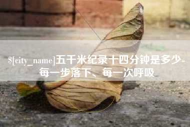 衡阳五千米纪录十四分钟是多少-每一步落下、每一次呼吸