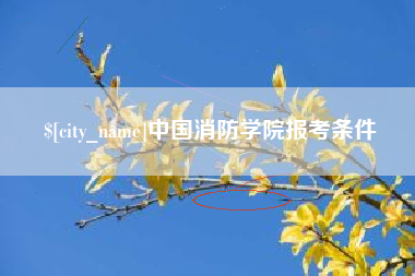 衡阳中国消防学院报考条件
