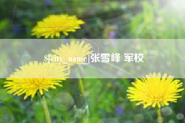 衡阳张雪峰 军校