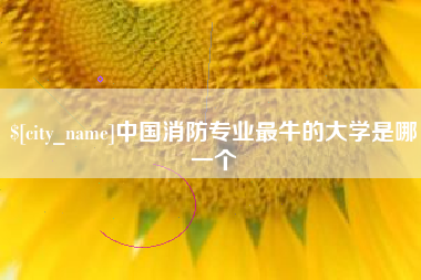 衡阳中国消防专业最牛的大学是哪一个