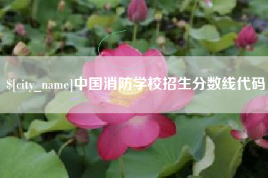 衡阳中国消防学校招生分数线代码