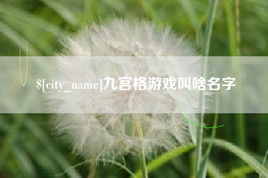 衡阳九宫格游戏叫啥名字