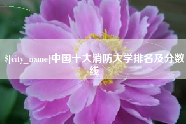 衡阳中国十大消防大学排名及分数线