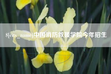 衡阳中国消防救援学院今年招生