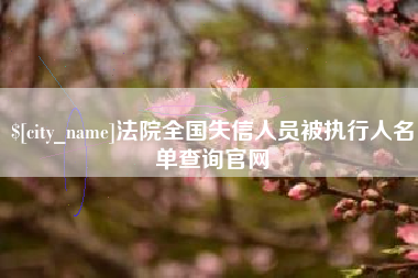 衡阳法院全国失信人员被执行人名单查询官网