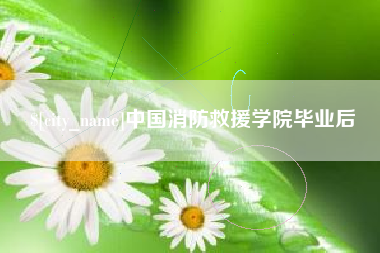 衡阳中国消防救援学院毕业后