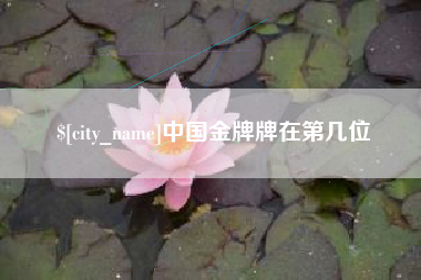 衡阳中国金牌牌在第几位