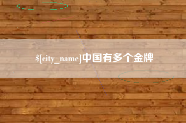 衡阳中国有多个金牌