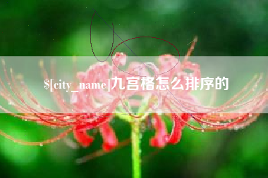 衡阳九宫格怎么排序的