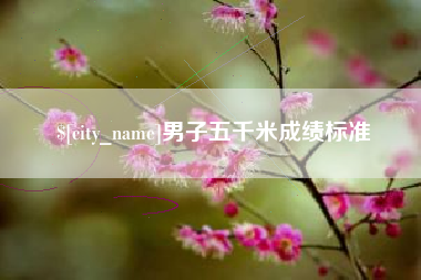 衡阳男子五千米成绩标准