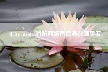 衡阳消防网络直播课在哪里看
