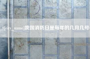 衡阳我国消防日是每年的几月几号