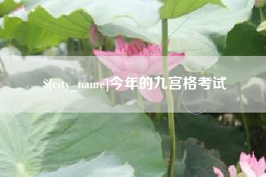 衡阳今年的九宫格考试