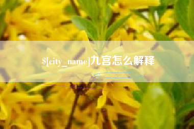 衡阳九宫怎么解释