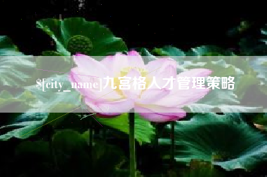 衡阳九宫格人才管理策略
