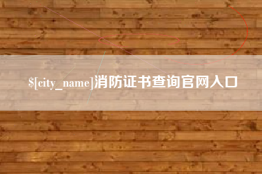 衡阳消防证书查询官网入口