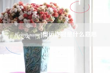 衡阳奥运连冠是什么意思