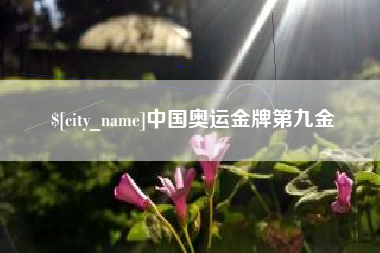 衡阳中国奥运金牌第九金