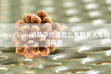 衡阳消防中控证怎么考取多大年龄能考